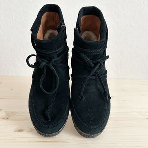 UGG Australia Slate Reid Suede Lace Up Ankle Boots/Booties US8